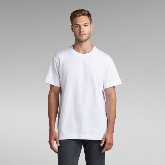Essential Organic Cotton Loose T Shirt White G STAR ZA