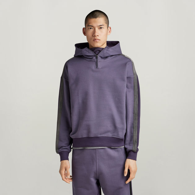 Colorblock logo tape hoodie 2025