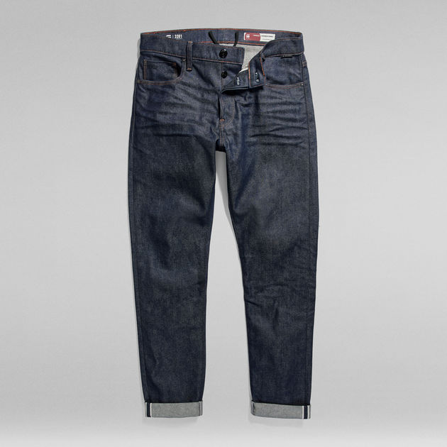 dun Uitdrukkelijk Symmetrie Premium 3301 Slim Selvedge Jeans | Dark blue | G-Star RAW®