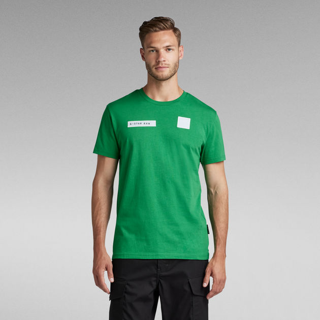 Velcro T Shirt Green G STAR GB