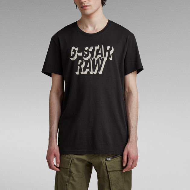 送料込★G-Star★ Retro Shadow Tシャツ Retro Shadow Graphic T-Shirt | Black | G-STAR® BG