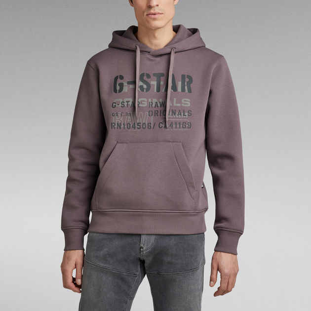 ontmoeten resultaat onderhoud Multi Layer Originals Hooded Sweater | Purple | G-Star RAW® US
