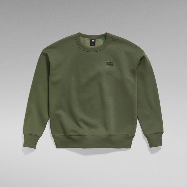 Unisex Core Oversized Sweater | グリーン | G-STAR® JP