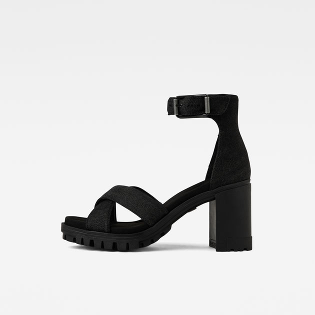 Kylin Denim Sandals | Black | G-STAR® US