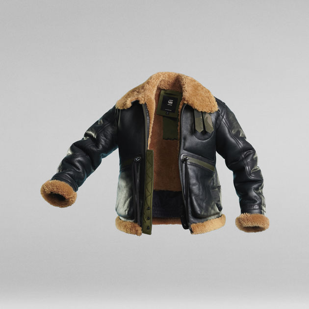 Sheepskin moto jacket deals