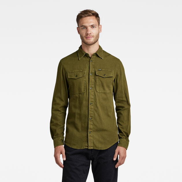 g star green shirt