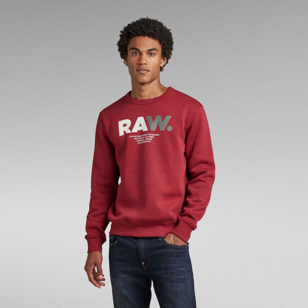 Multi Colored RAW. Sweater | G-Star Red | US RAW®