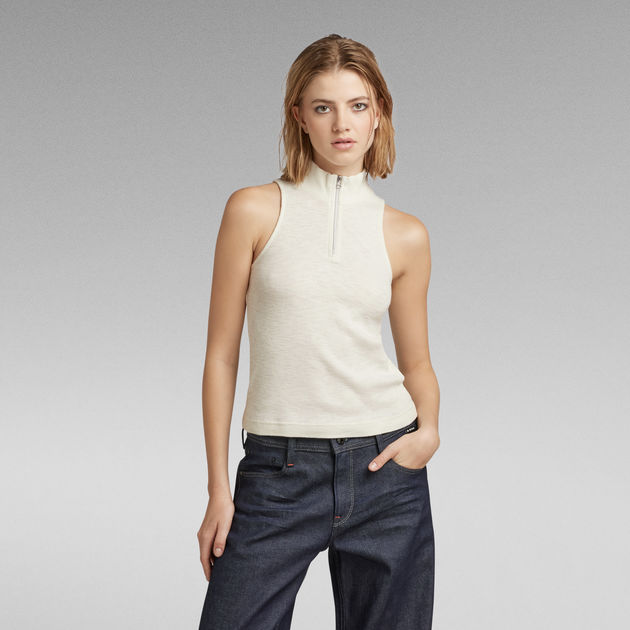 Cycling Ultra Slim Zip Top | ライトブルー | G-STAR® JP
