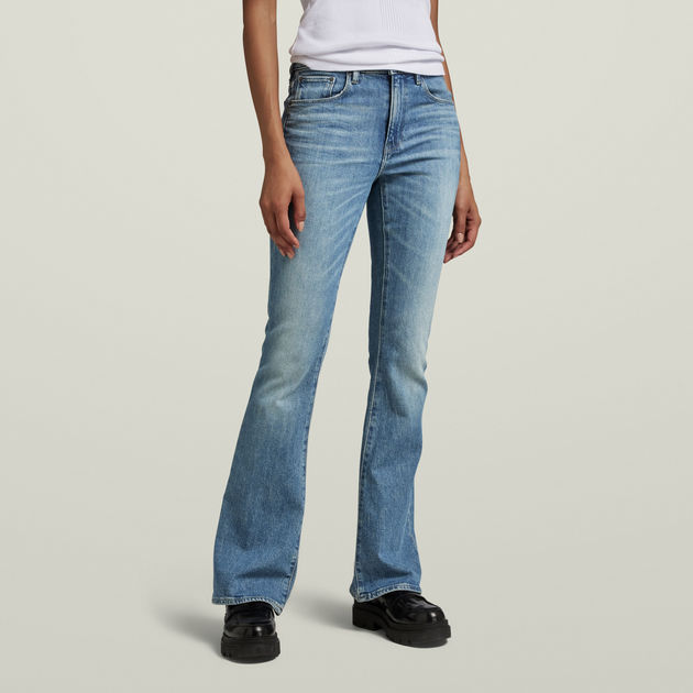 ONLY Tall ONLTIGER WIDE - Flared Jeans - light blue denim/light-blue denim  