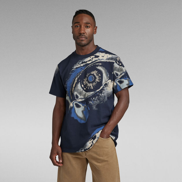 color RAW® | | Saturated ZA Eye Multi Loose T-Shirt G-Star