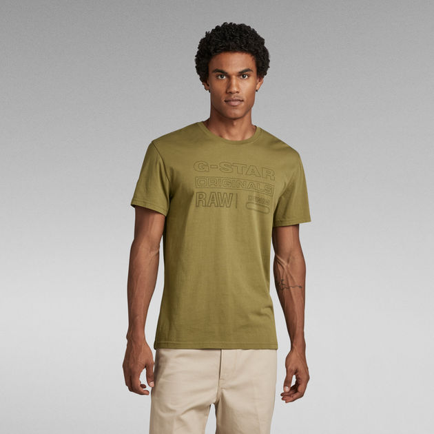 Originals T Shirt Green G STAR CA