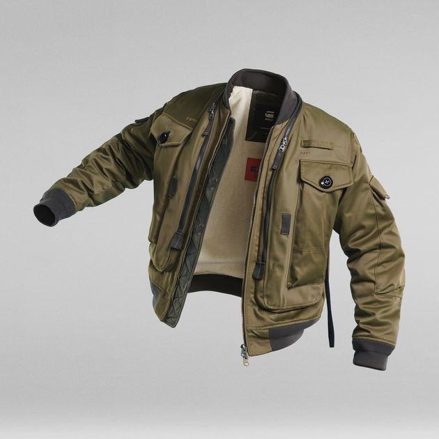 E Long Pocket Bomberjacke Grün G-STAR® DE