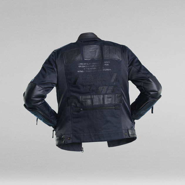 E Advert Moto Jacket Dark blue | G-Star RAW®