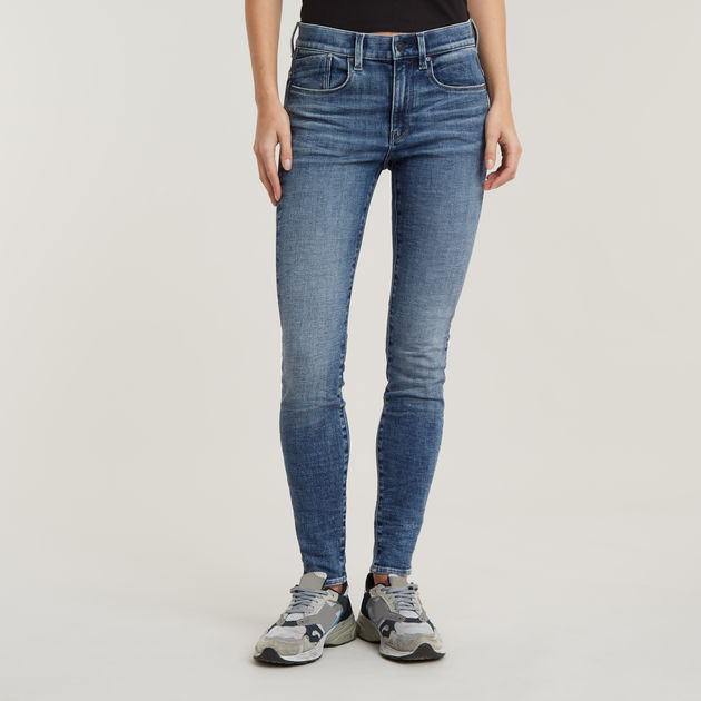 Lhana Skinny Jeans | Medium blue FR RAW® G-Star 
