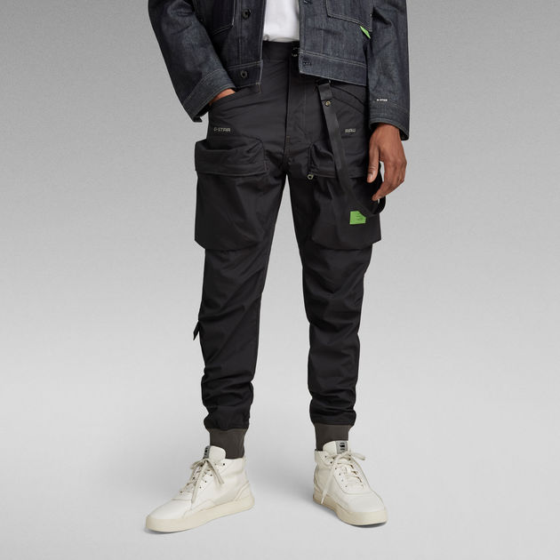 Relaxed Tapered Cargo Pants | Black | G-Star RAW®