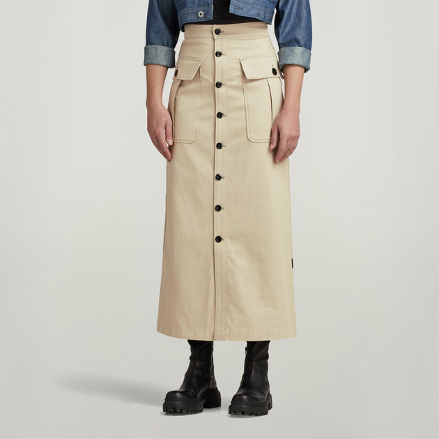 Button down skirt discount
