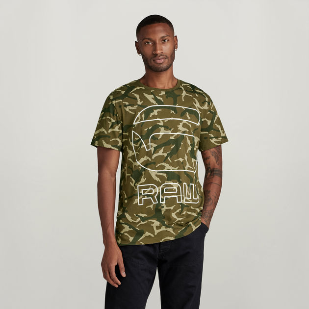 Camo Graphic T Shirt Multi color G STAR US