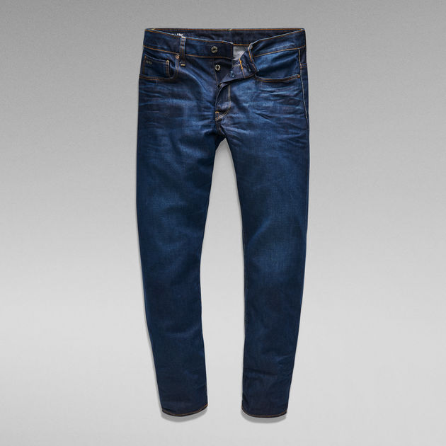 Kantine Kalksteen Experiment 3301 Regular Straight Jeans | Dark blue | G-Star RAW®