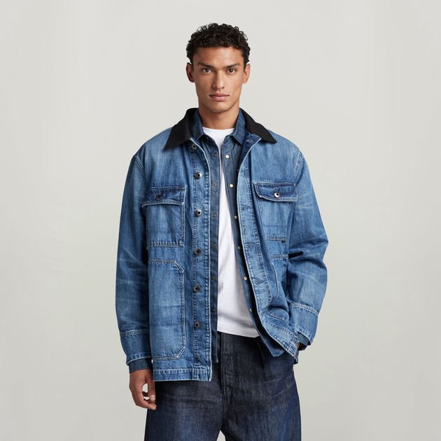 G star raw blue jacket on sale