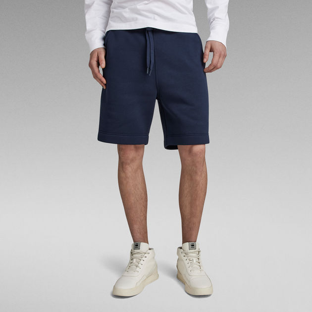 Premium Core Sweat Shorts Dark blue G STAR NZ