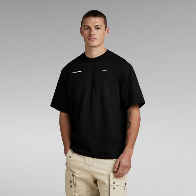 Unisex Oversized Boxy Base T Shirt Black G STAR US