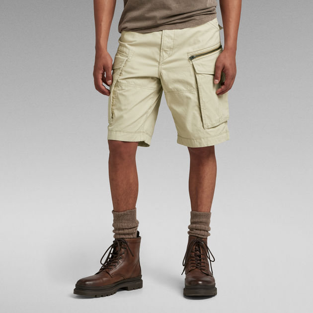Rovic Zip Relaxed Shorts Beige G STAR SG