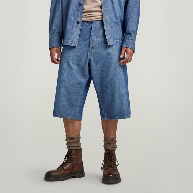 G star on sale denim shorts mens