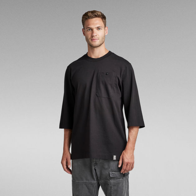 Essential Loose 3 Sleeve T-Shirt | Black | G-STAR® ZA