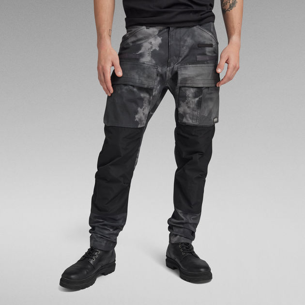 G-Star Rovic tapered fit zip 3D cargo pants in black | ASOS