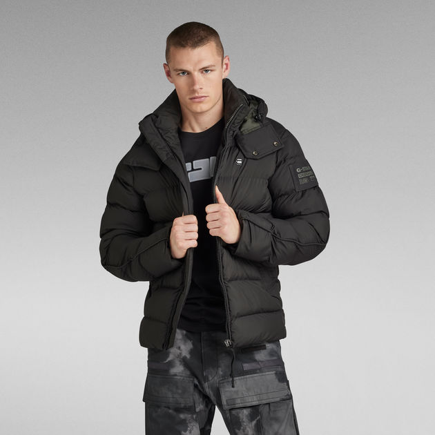 Chaqueta G-Whistler Padded Hooded | Negro | G-Star RAW® ES