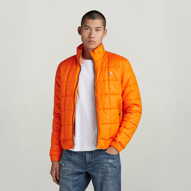 Meefic Quilted Jacket Orange G STAR CA