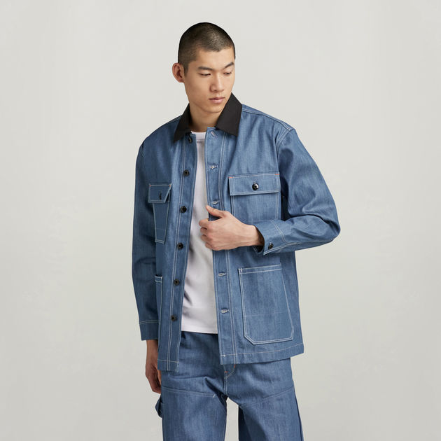 Premium Chore Jacket Dark blue G STAR ZA