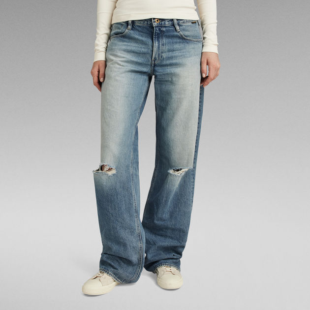 Judee Low Waist Loose Jeans, Medium blue
