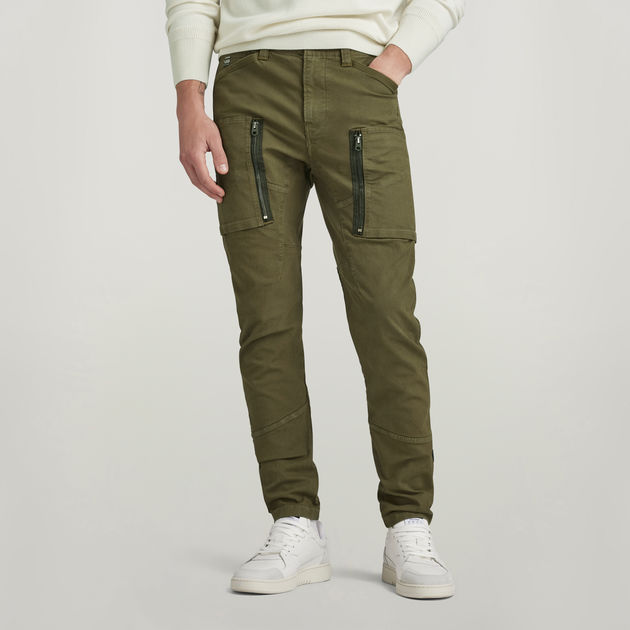 Zip Pocket 3D Skinny Cargo Pants Green G STAR CA