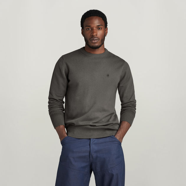 Premium Core Gebreide Trui Grijs G Star RAW NL