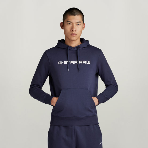 Graphic Core Hooded Sweater Dark blue G Star RAW GB