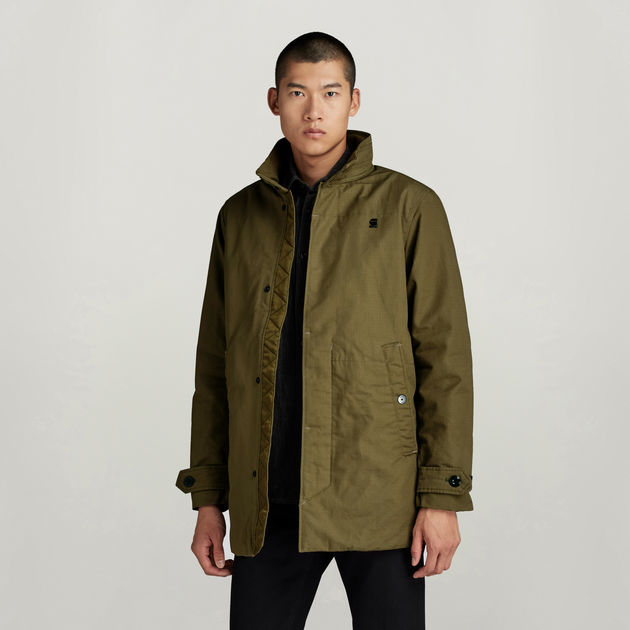 Padded Trench Green G STAR CA