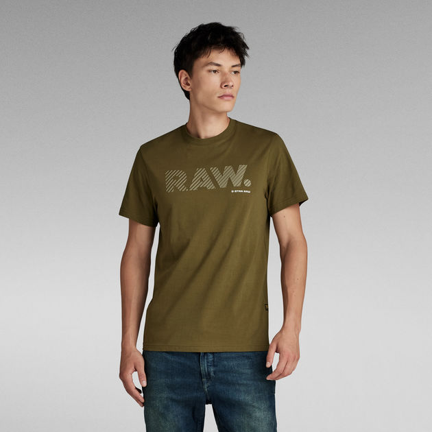 3D Logo Slim T-Shirt Green G-STAR® SG