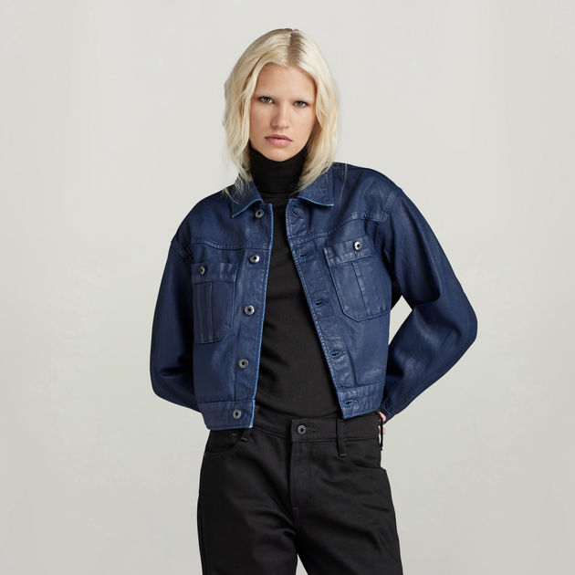 Cropped Utility Jacket Dark blue G STAR US