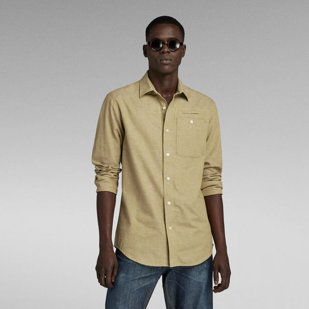 Bristum 2.0 Slim Shirt Beige G STAR CA