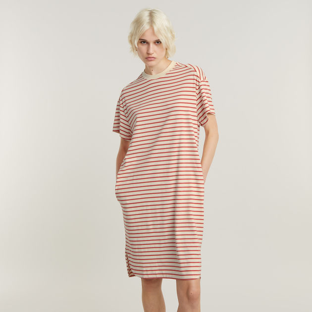 Women's striped t shirt dress on sale