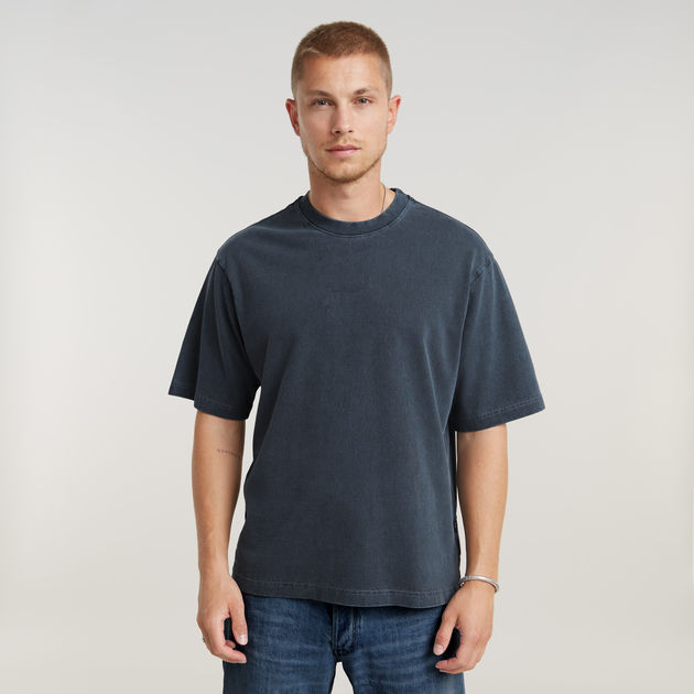 Overdyed Center Chest Boxy T-Shirt Grey G-STAR® ZA