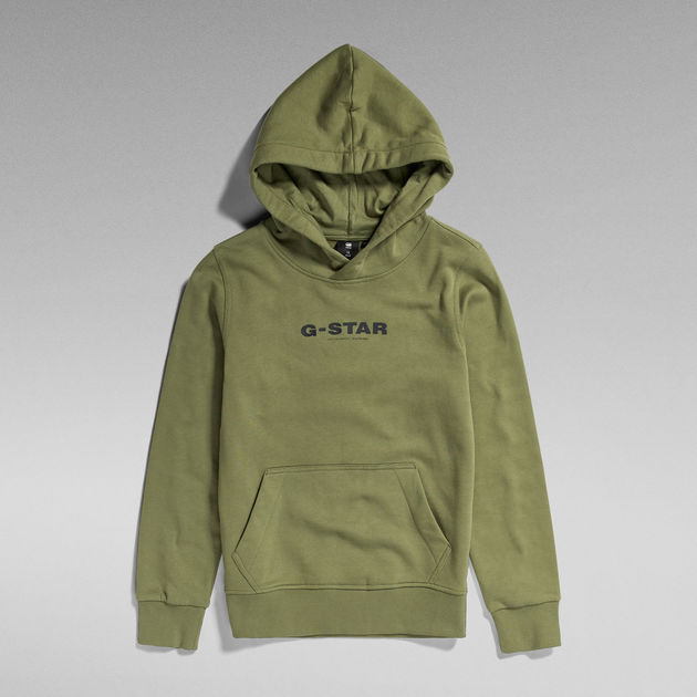 Kids Hoodie Just The Product Green G STAR CA