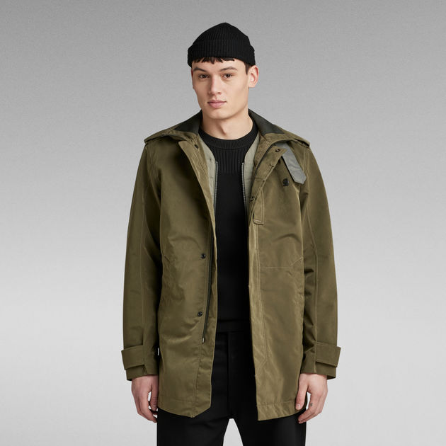 G star garber hooded trench discount