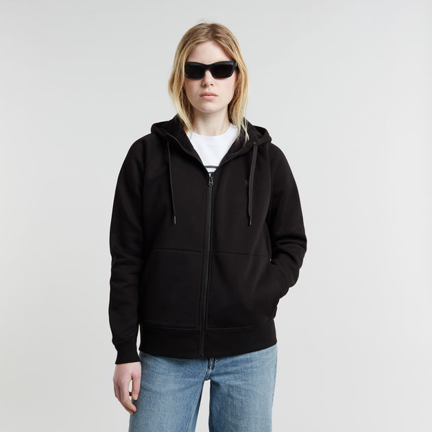  G-Star Premium - Suéter básico con capucha y cremallera, Negro  oscuro : Ropa, Zapatos y Joyería