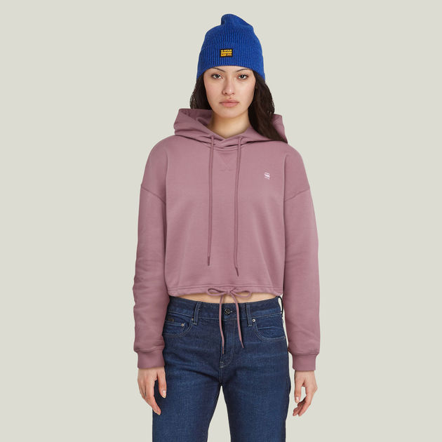 Mauve hotsell cropped hoodie