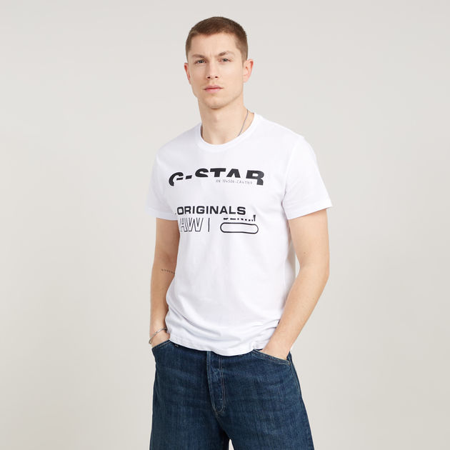 G-star raw white t-shirt online