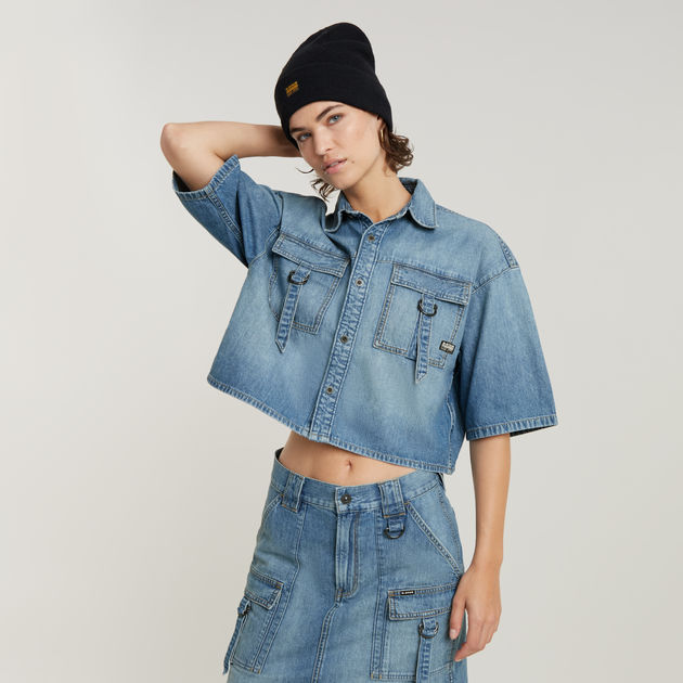 Relaxed Utility Shirt | Light blue | G-STAR® US