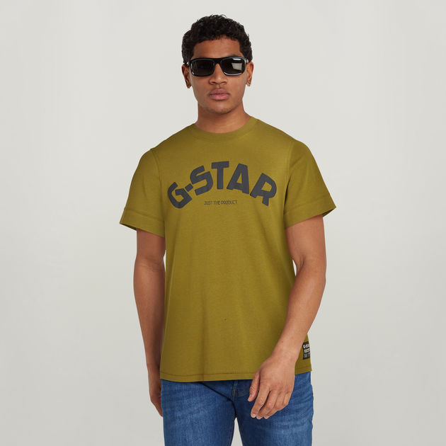 g star yellow t shirt