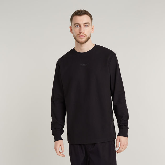送料込★G-Star★Sporty Through Tweeter 長袖Tシャツ G-STAR RAW tシャツ MOTION HALF ZIP TWEETER/グラフィック